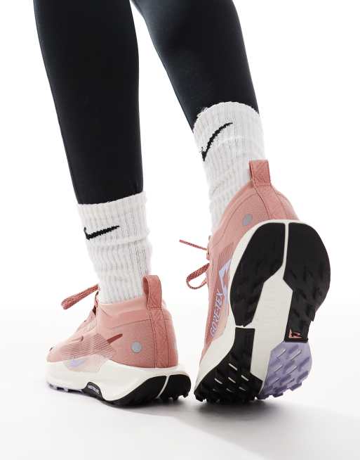 Nike Running React X Pegasus Trail 5 Gore-TEX trainers in pink and white, 5 of 5