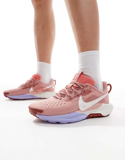 Nike Running React X Pegasus Trail 5 trainers in lilac and white - view 1
