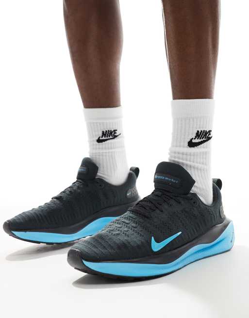 Nike Running ReactX Infinity Run 4 Baskets Noir et bleu ASOS