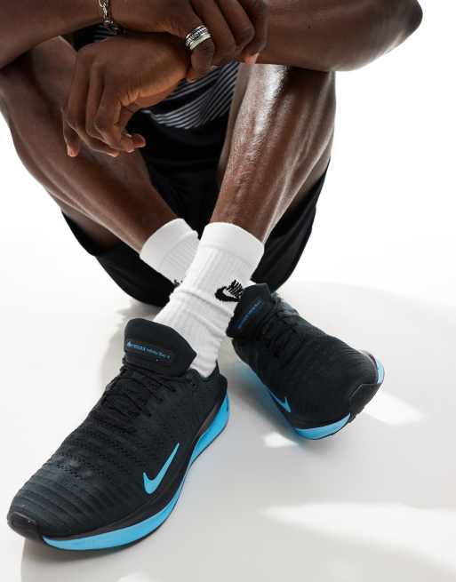 Nike Running – Reactx Infinity Run 4 – Lauf-Sneaker in Schwarz und Blau, 3 von 5