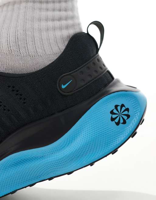 Nike Running – ReactX Infinity Run 4 – Svarta och blå träningsskor, 4 av 5
