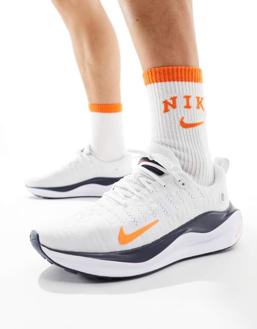 Nike Running – Reactx Infinity Run – Szaro-pomarańczowe buty sportowe