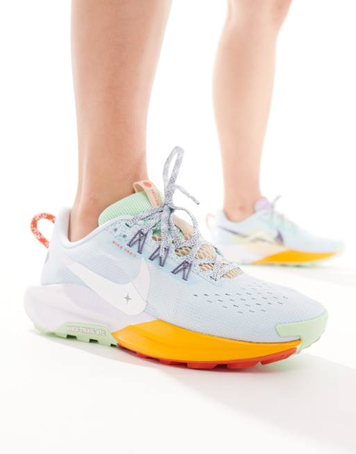 Nike Running – ReactX Pegasus Trail 5 – Blå och orange löparskor, 5 av 5