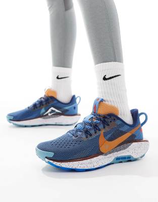Nike Running - Reactx Pegasus Trail 5 - Sneaker in Marineblau und Weiß