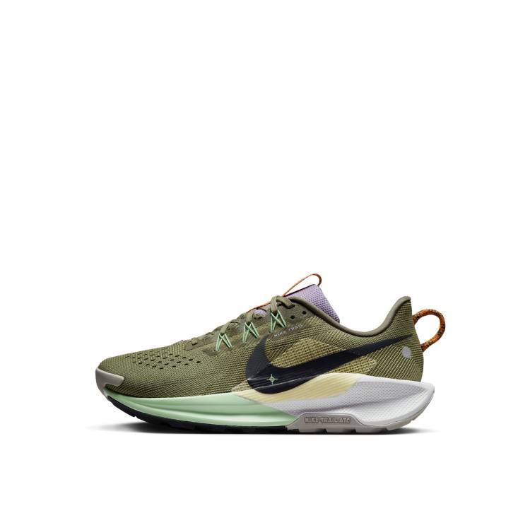 Nike Running Reactx Pegasus Trail 5 sneakers in dark green and multi ASOS