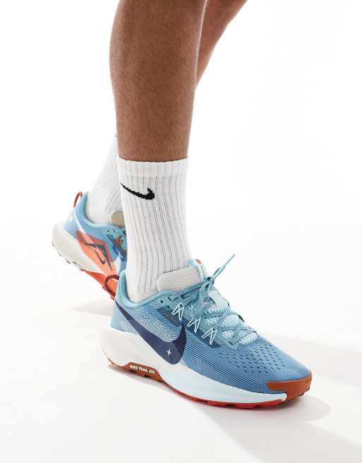 Nike Running ReactX Pegasus Trail 5 sneakers in light blue ASOS