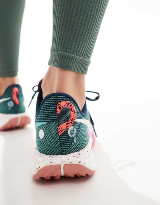 Nike Running - ReactX Pegasus Trail 5 - Sneakers in marineblauw en paars, 3 van 5