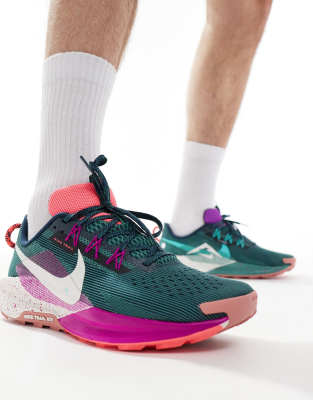 Nike Running ReactX Pegasus Trail 5 sneakers in navy and purple | ASOS