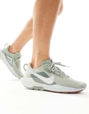 Shop Nike Reactx Pegasus Trail 5 Sneakers In Sage Green