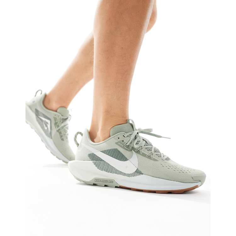 Nike Running Reactx Pegasus Trail 5 sneakers in sage green ASOS