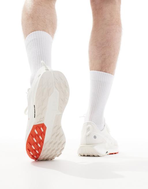 Nike Running ReactX Pegasus Trail 5 sneakers in white and red, 5 of 5