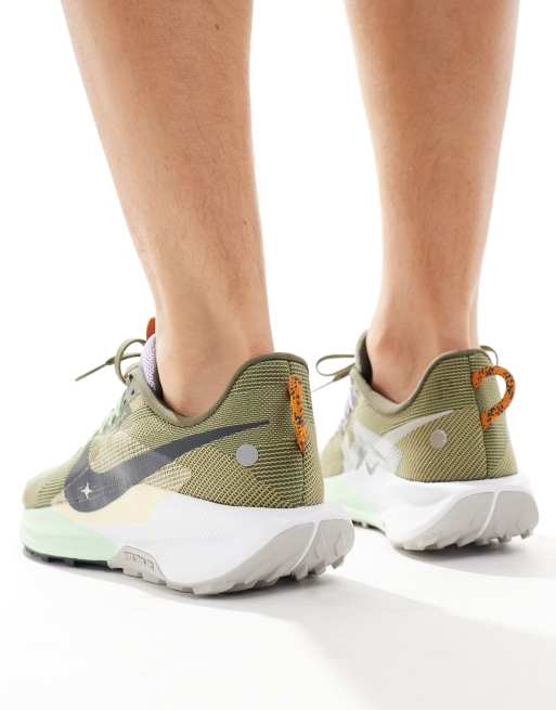 Nike Running - Reactx Pegasus Trail 5 - Sneakers verde scuro e oliva, 3 di 5