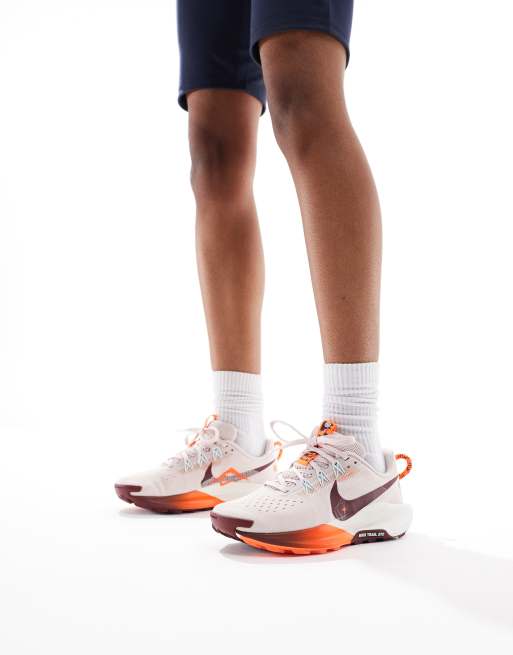 Nike Running ReactX Pegasus Trail 5 trainers in beige and orange , 5 of 5