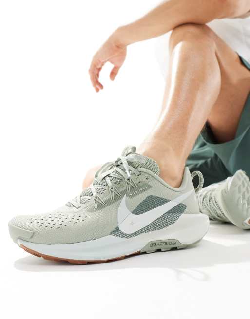 Nike Running ReactX Pegasus Trail trainers in light green
