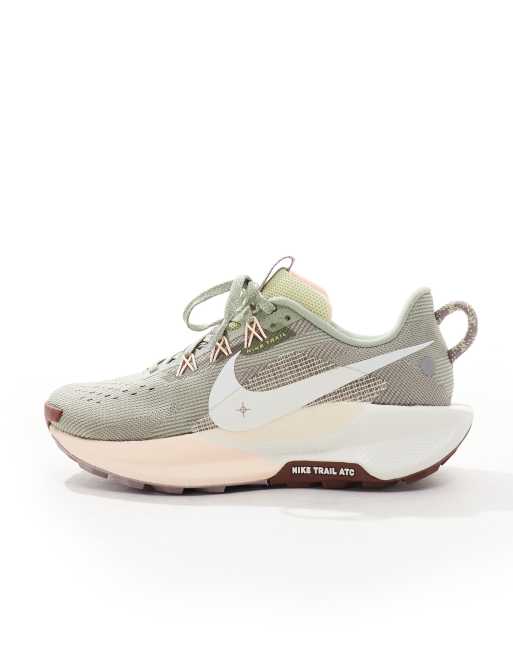 Nike Running ReactX Pegasus Trail 5 trainers in light green ASOS