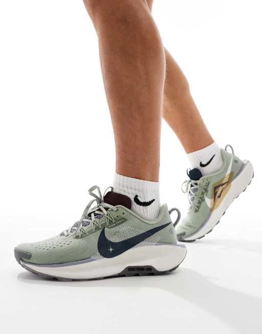 Nike Running ReactX Pegasus Trail 5 trainers in light green ASOS