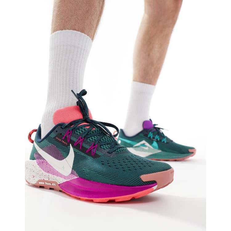 Nike Running ReactX Pegasus Trail 5 trainers in navy and purple ASOS