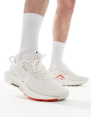 Nike Running Nike Running ReactX Pegasus Trail 5 trainers in white and red
