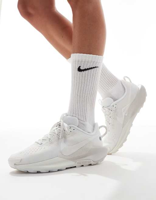 Nike Running ReactX Pegasus Trail 5 trainers in white