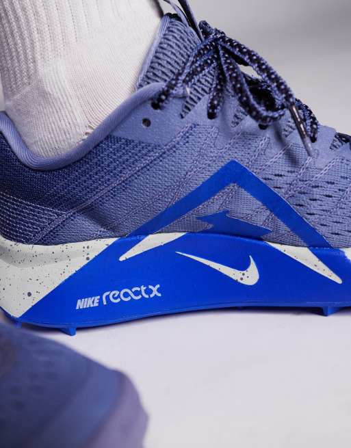 Nike Running ReactX Wildhorse 10 trainers in blue, 3 of 5