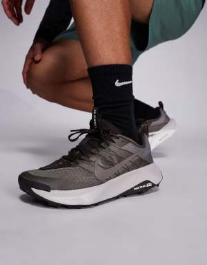 Nike Running ReactX Wildhorse 10 trainers in dark brown and grey