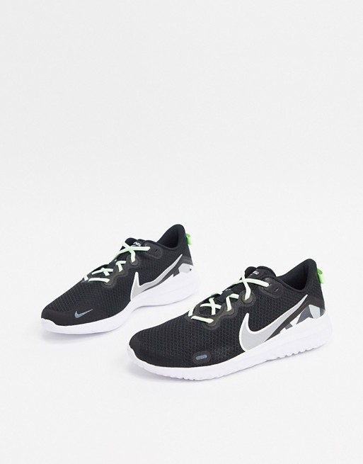 Nike Running Renew Arena 2 trainers in black