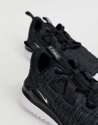 nike running renew arena sneakers in black