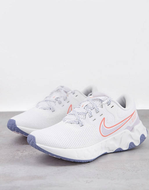 Nike Running Renew Ride 2 trainers in off white