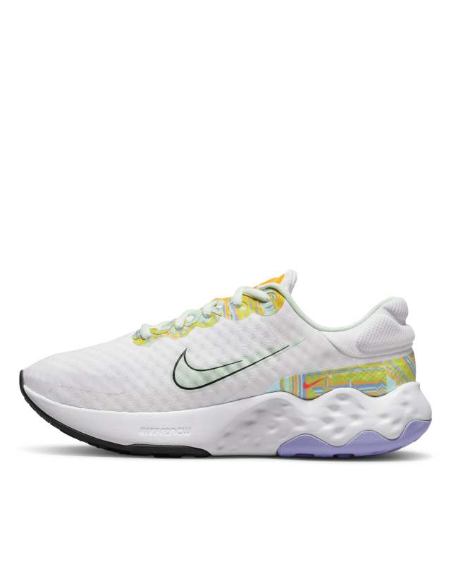 Nike Running Renew Ride 3 Prisim sneakers in white