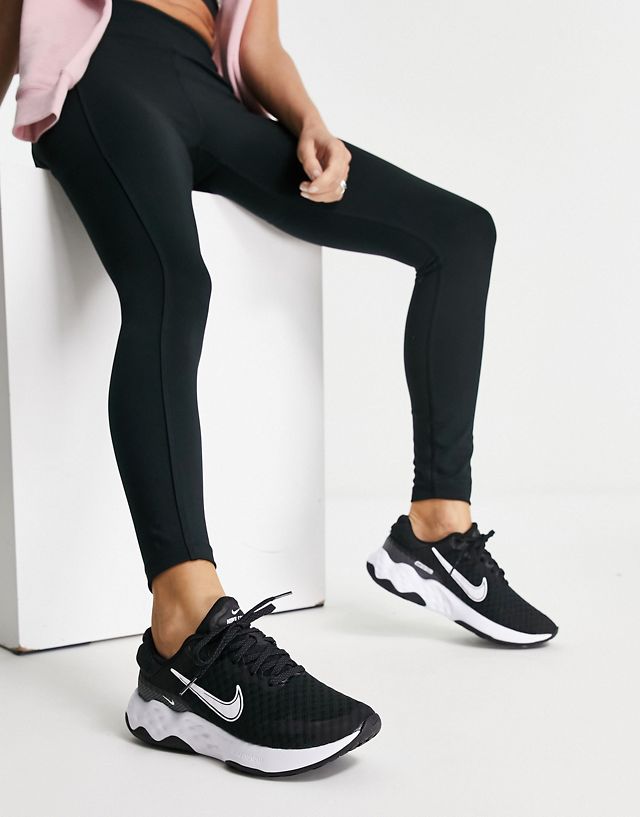 Nike Running Renew Ride 3 sneakers in black