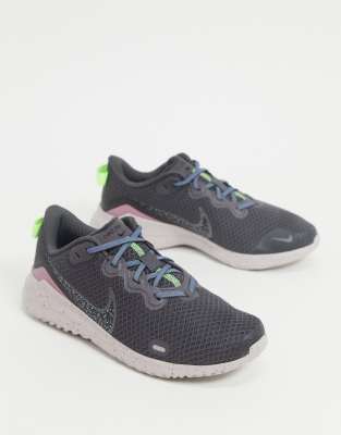 nike running renew ride special edition in dark grey