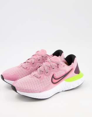 nike running -  – Renew Run 2 – Sneaker in Rosa