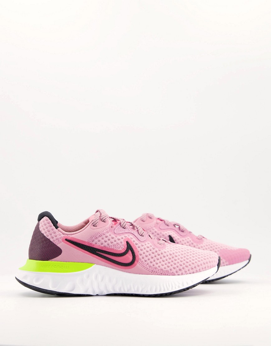 Nike Running Renew Run 2 sneakers in pink