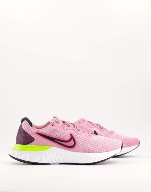 nike renew white pink