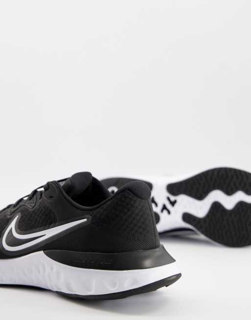 Nike Running – Renew Run 2 – Svarta och vita löparskor, 3 av 4
