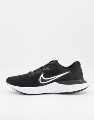 Nike Running Renew Run 2 trainers in black and white - ASOS Price Checker