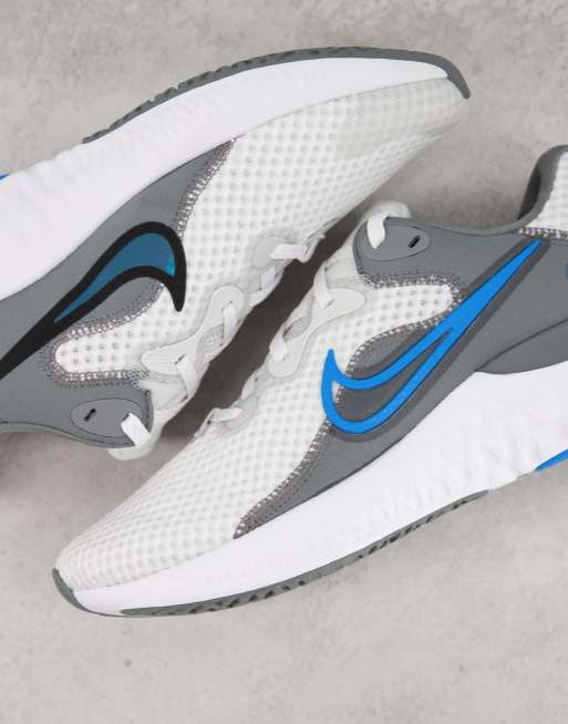 Nike Running Renew Run 2 trainers in white and grey | ASOS