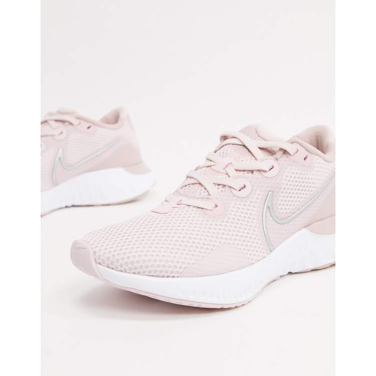 Nike Running Renew Run sneakers in rose gold