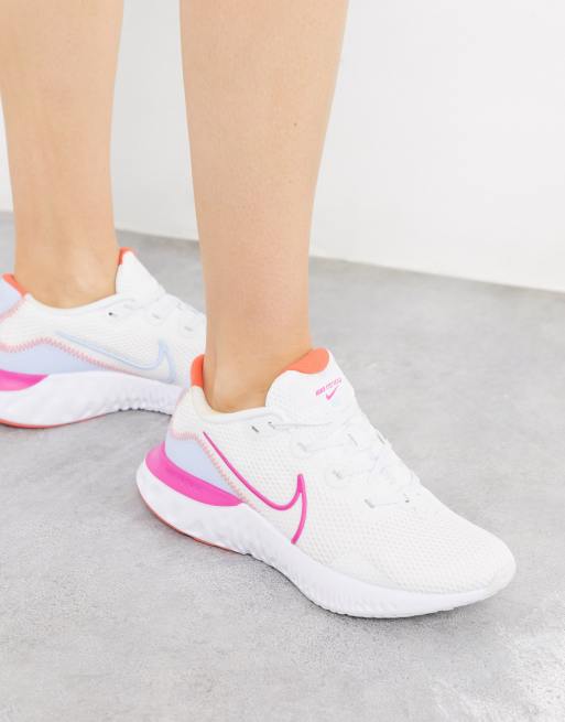 nike renew run white gum