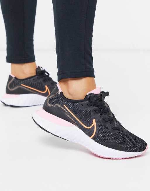 Nike Running Renew Run trainers in black | ASOS