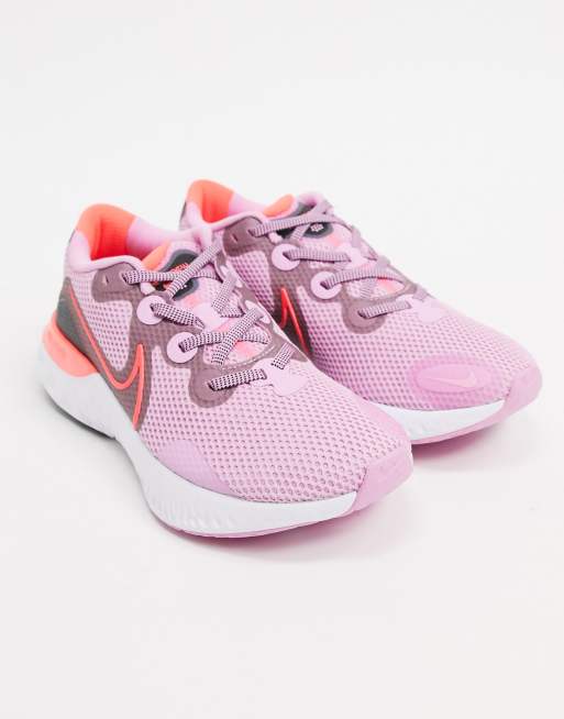 pink nike renew run