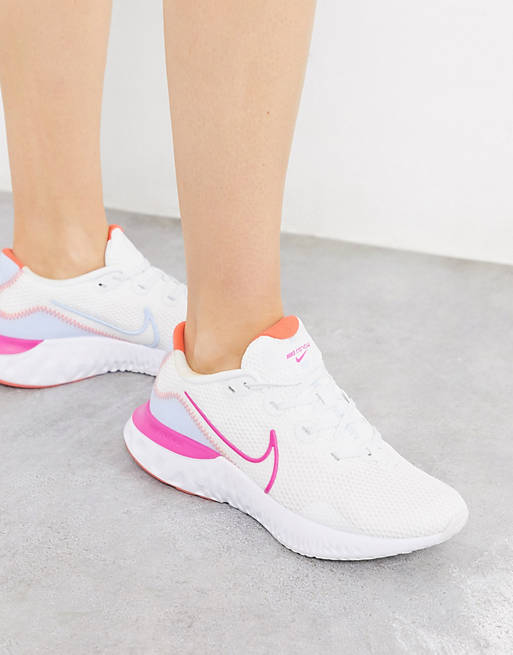 Nike Running Renew Run trainers in white