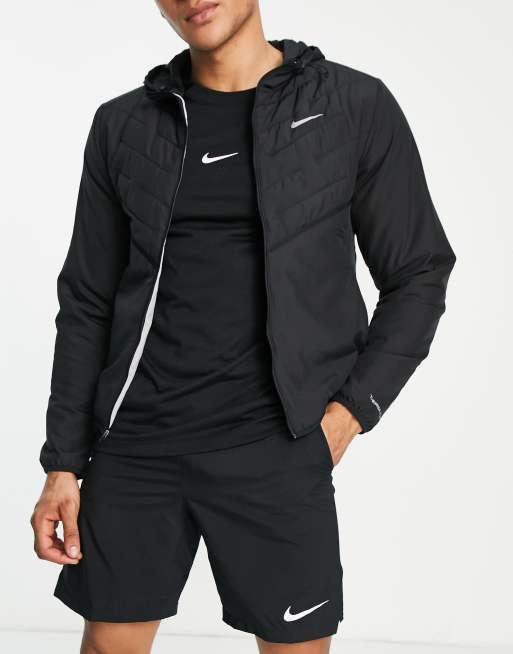 Nike Running - Repel - Sort jakke med syntetisk fyld