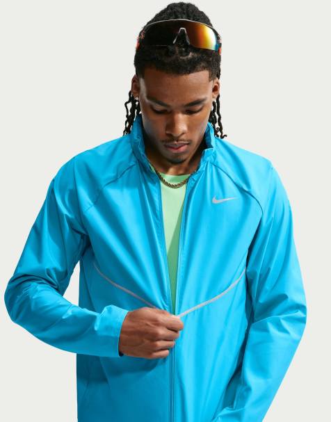Nike Running Repel uv protection running jacket in blue - view 1