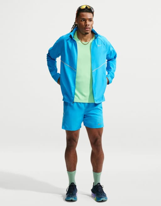 Nike Running Repel uv protection running jacket in blue, 4 of 4