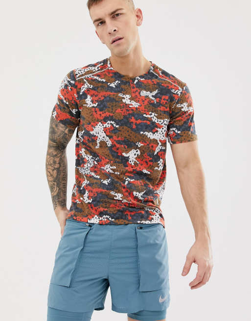 Nike red store camo shirt