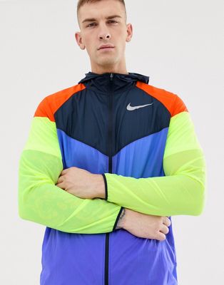 nike running run wild pack windrunner jacket in multicolour