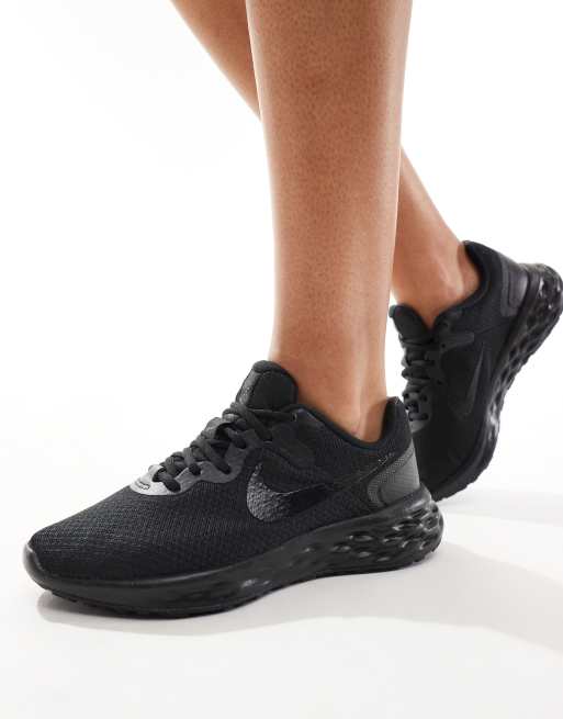 Baskets de running revolution 6 noir fille - Nike