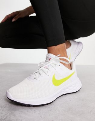 Nike Running Revolution 6 trainers in white - ASOS Price Checker