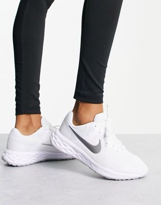 Nike Running Revolution 6 trainers in white - ASOS Price Checker